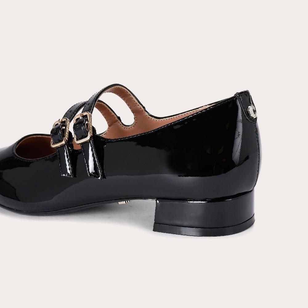 Carvela HARPER LOW Black Patent Mary Jane Shoes By CARVELA