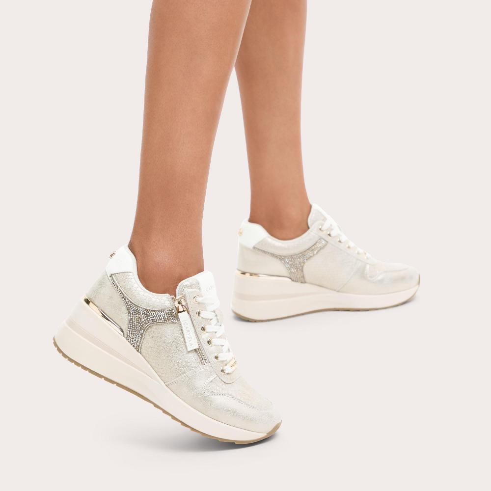 Carvela HIGH RISE Gold Snake High Heel Sneaker By CARVELA