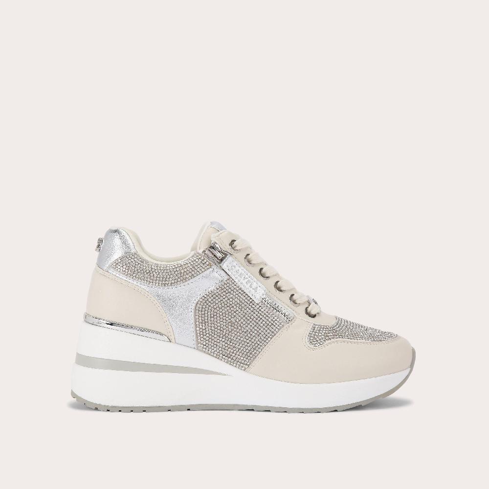 carvela HIGH RISE JEWEL Crystal Hidden Heel Trainer by CARVELA