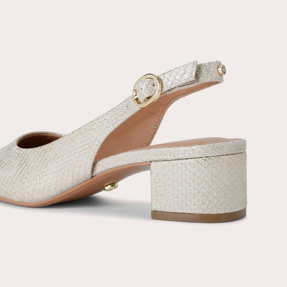 Carvela HONOUR SLING Gold Slingback Heel By CARVELA