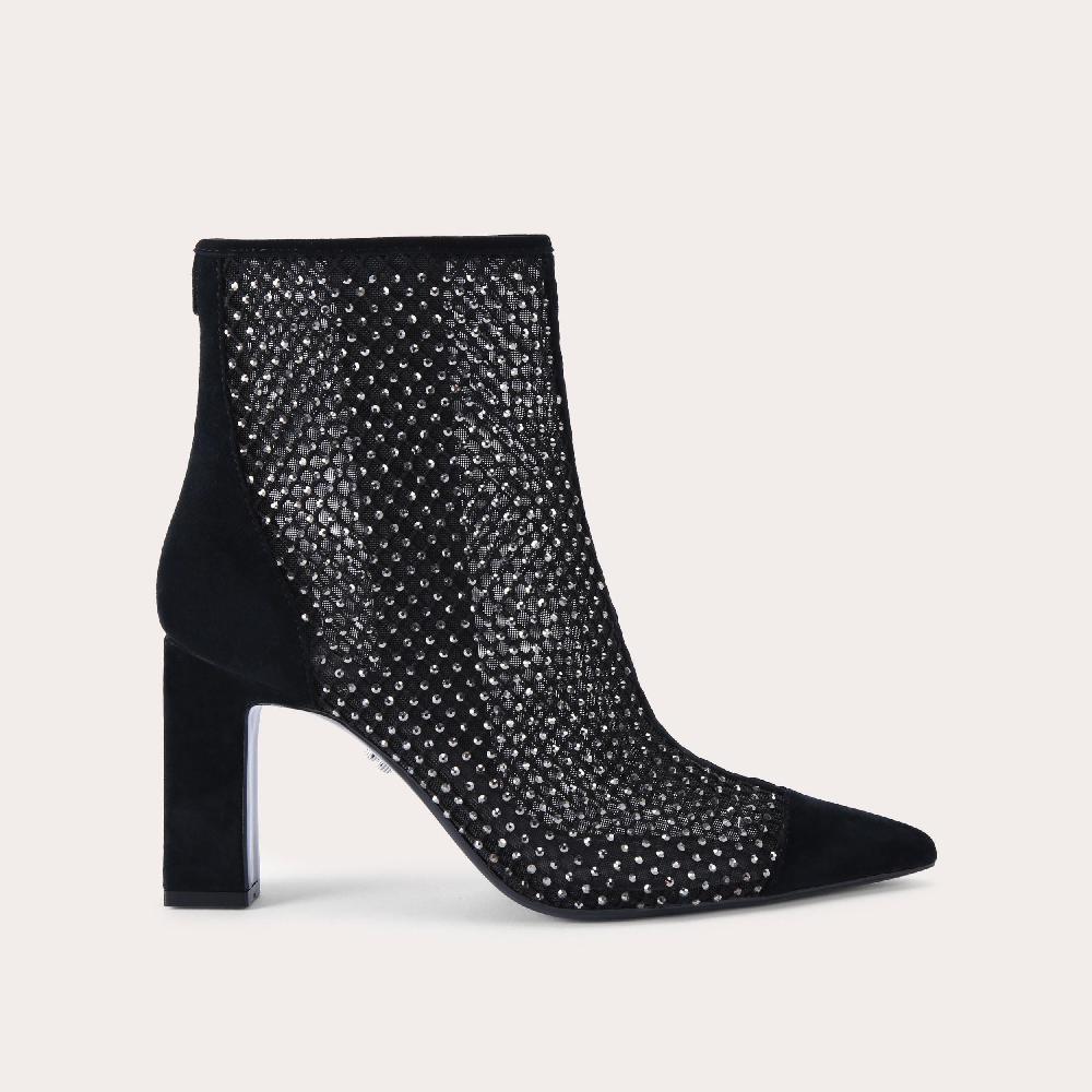 carvela HOTSOX ANKLE POINT Black Crystal Ankle Boot by CARVELA