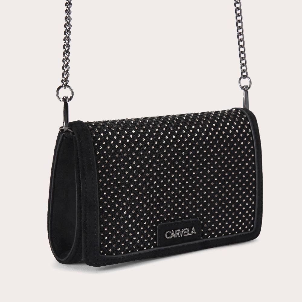 Carvela HOTSOX XBODY Black Fishnet Cross Body Bag By CARVELA