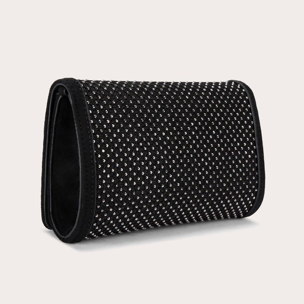 Carvela HOTSOX XBODY Black Fishnet Cross Body Bag By CARVELA