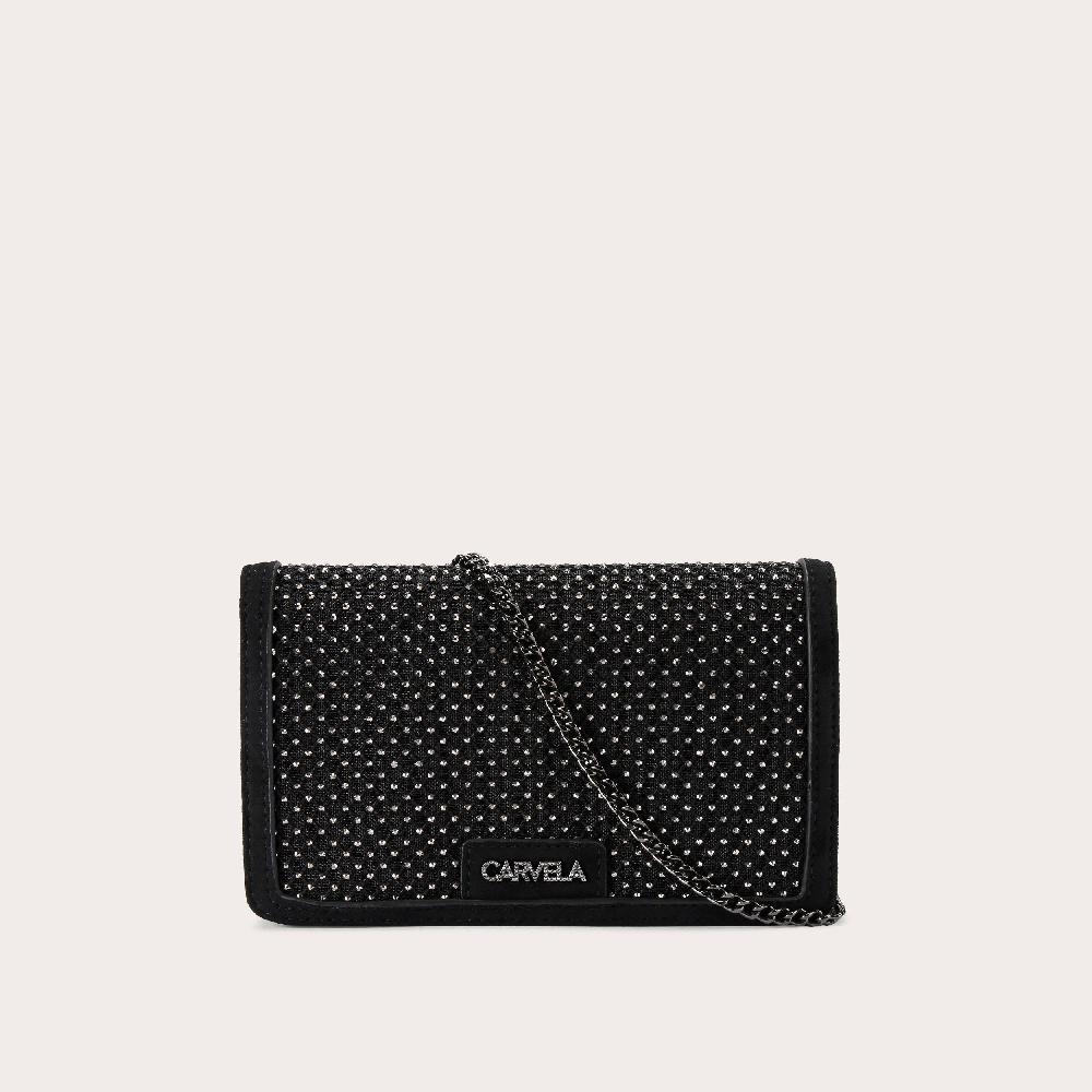 carvela HOTSOX XBODY Black Fishnet Cross Body Bag by CARVELA