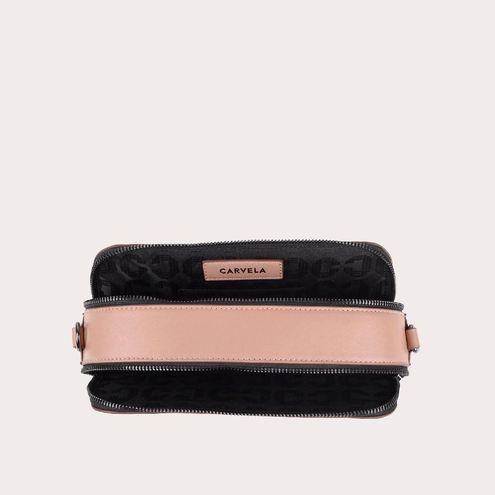 Carvela ICON X BODY Blush Embossed Cross Body Bag By CARVELA