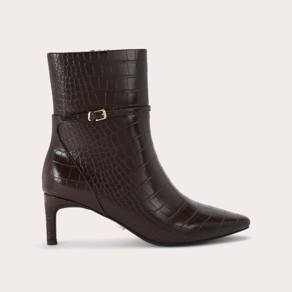 carvela IMPRESS ANKLE Brown Croc Ankle Boot by CARVELA