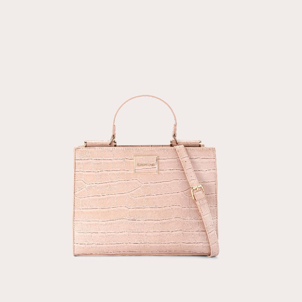 carvela JESSICA MIDI TOTE 2 Blush Croc Tote Bag by CARVELA