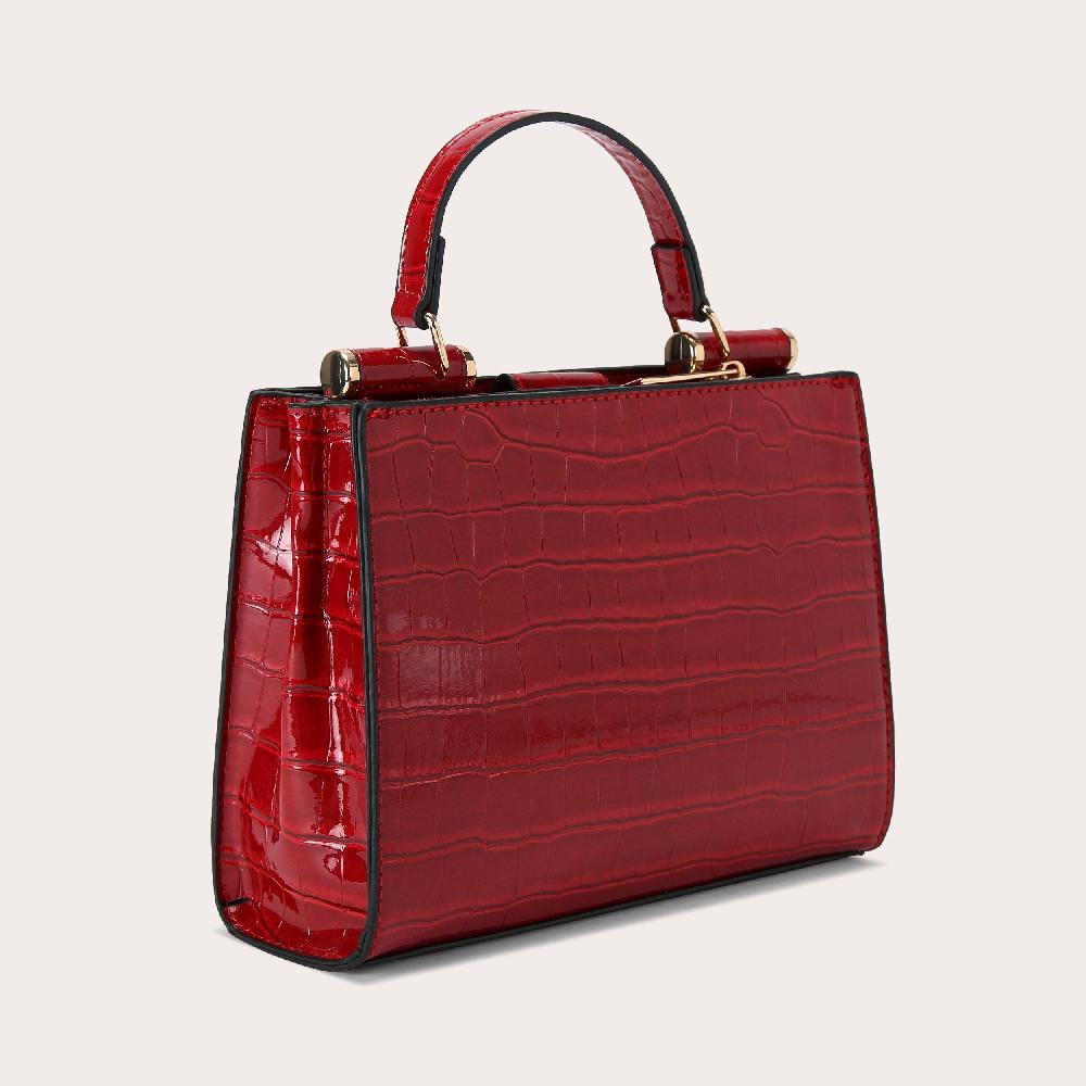 Carvela JESSICA MINI TOTE 2 Red Croc Tote Bag By CARVELA