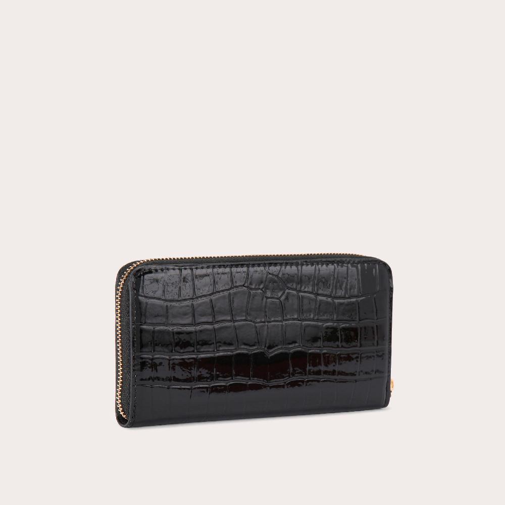 Carvela JESSICA PURSE Black Croc Embossed Purse By CARVELA