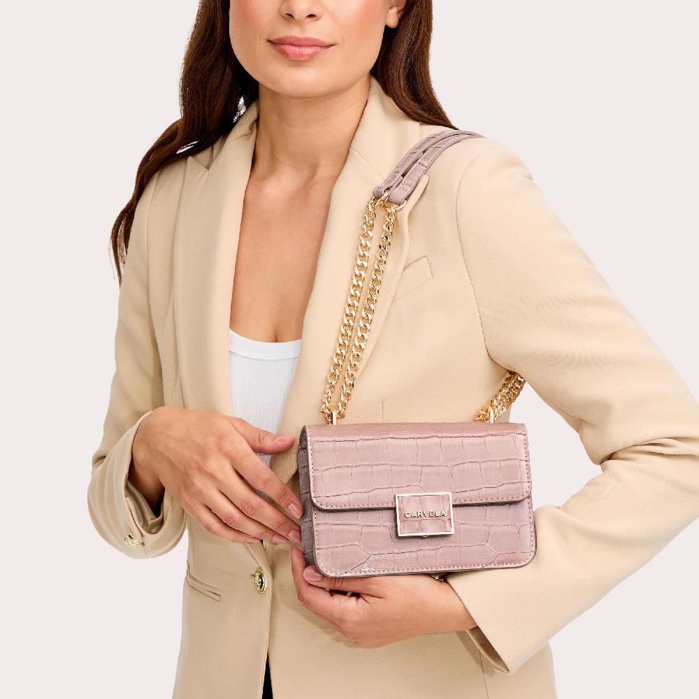 Carvela JESSICA SHOULDER BAG Blush Cross Body Bag By CARVELA