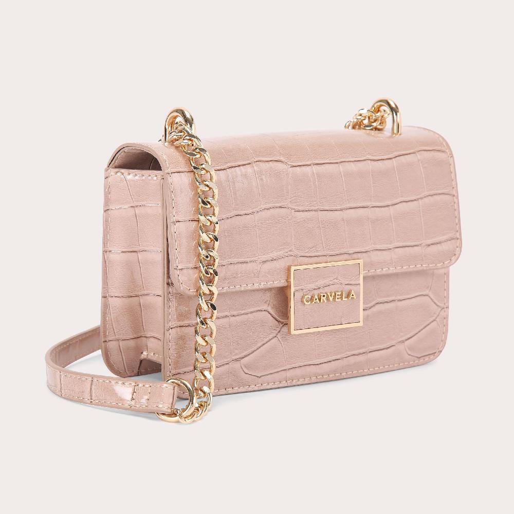 Carvela JESSICA SHOULDER BAG Blush Cross Body Bag By CARVELA