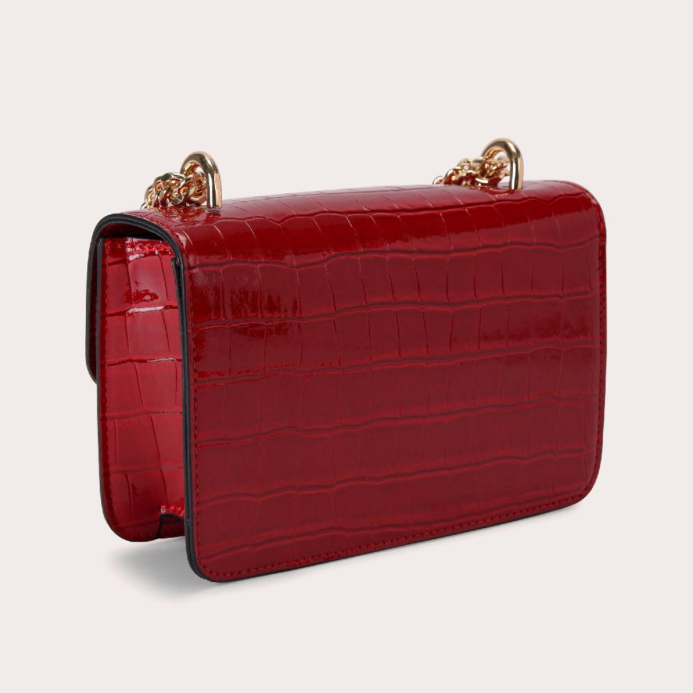 Carvela JESSICA SHOULDER BAG Red Croc Cross Body Bag By CARVELA