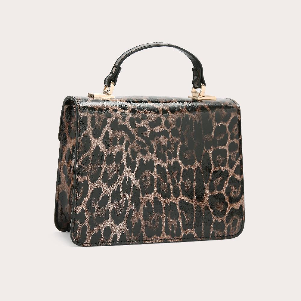 Carvela JESSICA TOP HANDLE Leopard Print Top Handle Bag By CARVELA