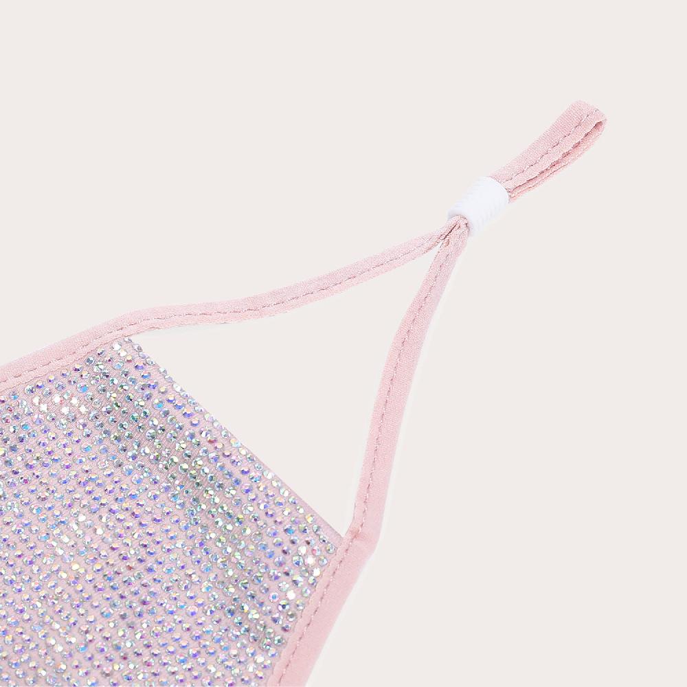 Carvela JEWELLED FACE MASK Pink Jewelled Face Mask By CARVELA