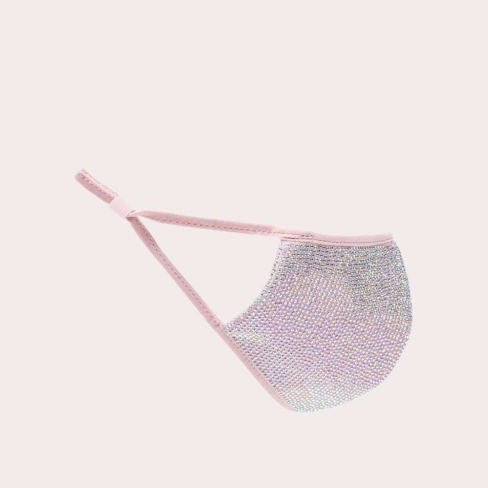 Carvela JEWELLED FACE MASK Pink Jewelled Face Mask By CARVELA