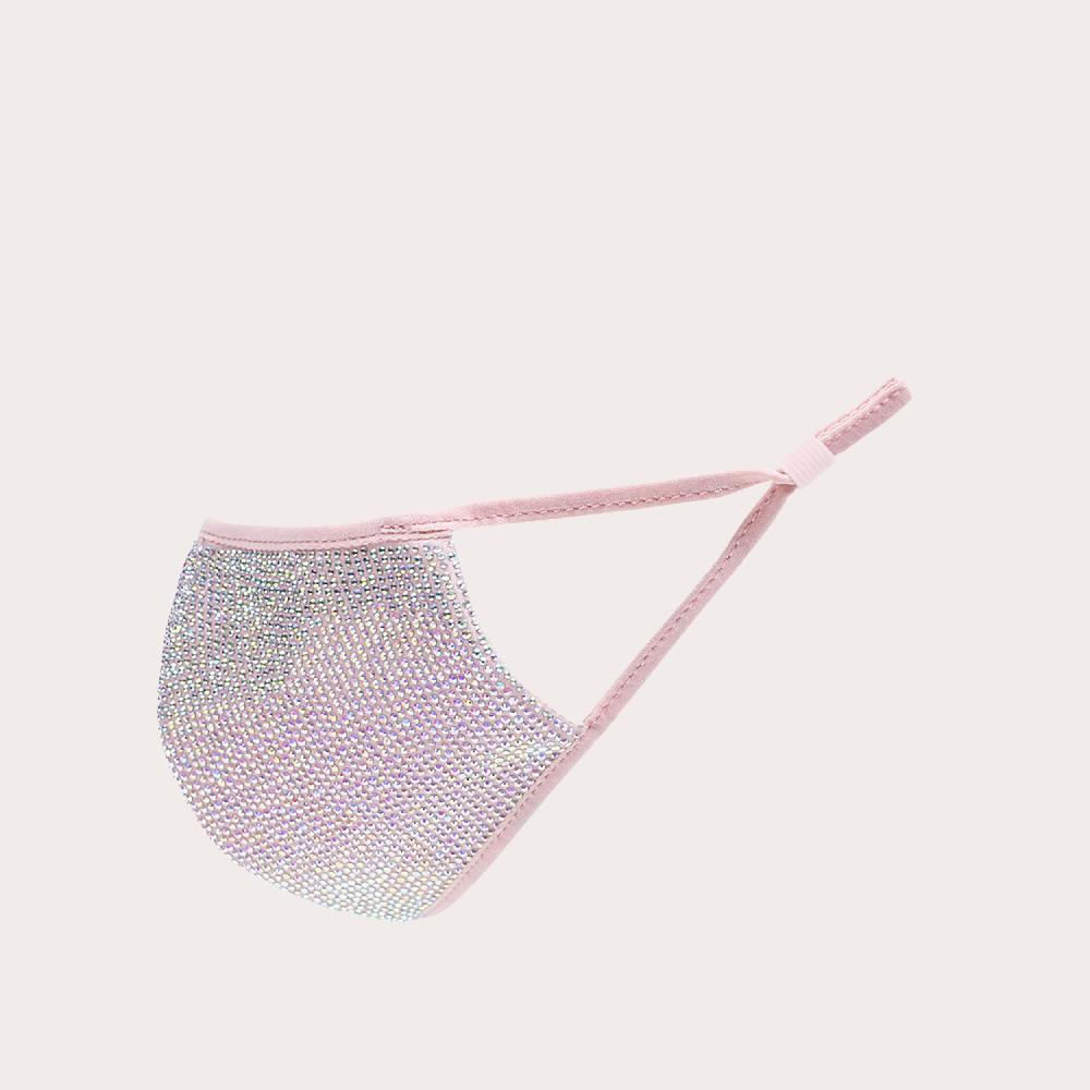 carvela JEWELLED FACE MASK Pink Jewelled Face Mask by CARVELA