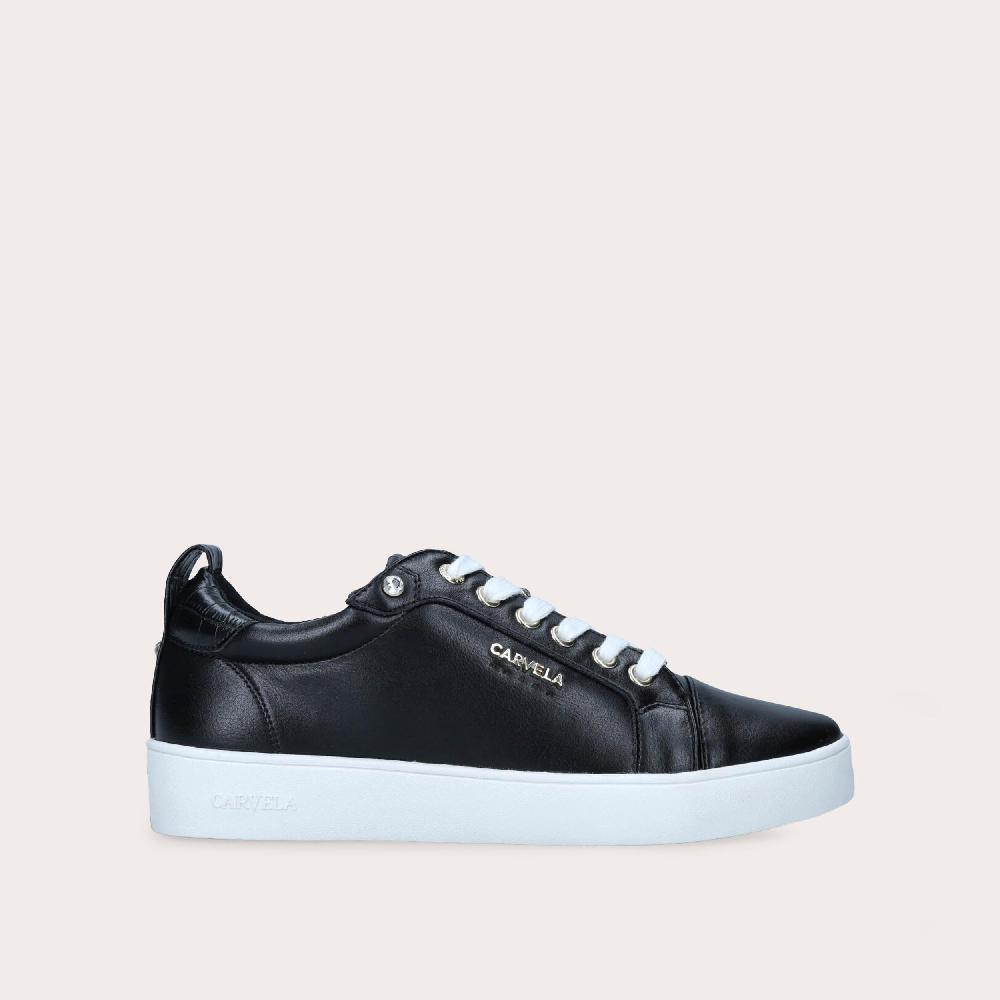 carvela JOYFUL Black Gem Detail Trainers by CARVELA