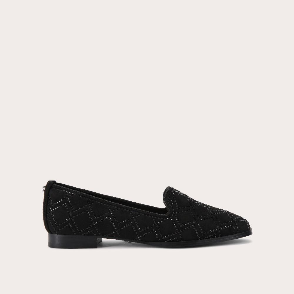 carvela KINGSLEY LOAFER Black Crystal Slip On Loafer by CARVELA
