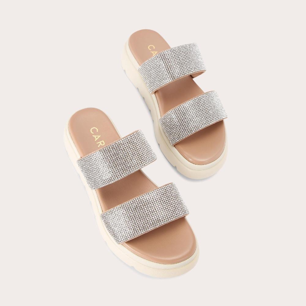 Carvela KRYPTON Crystal Slip On Sandal By CARVELA COMFORT