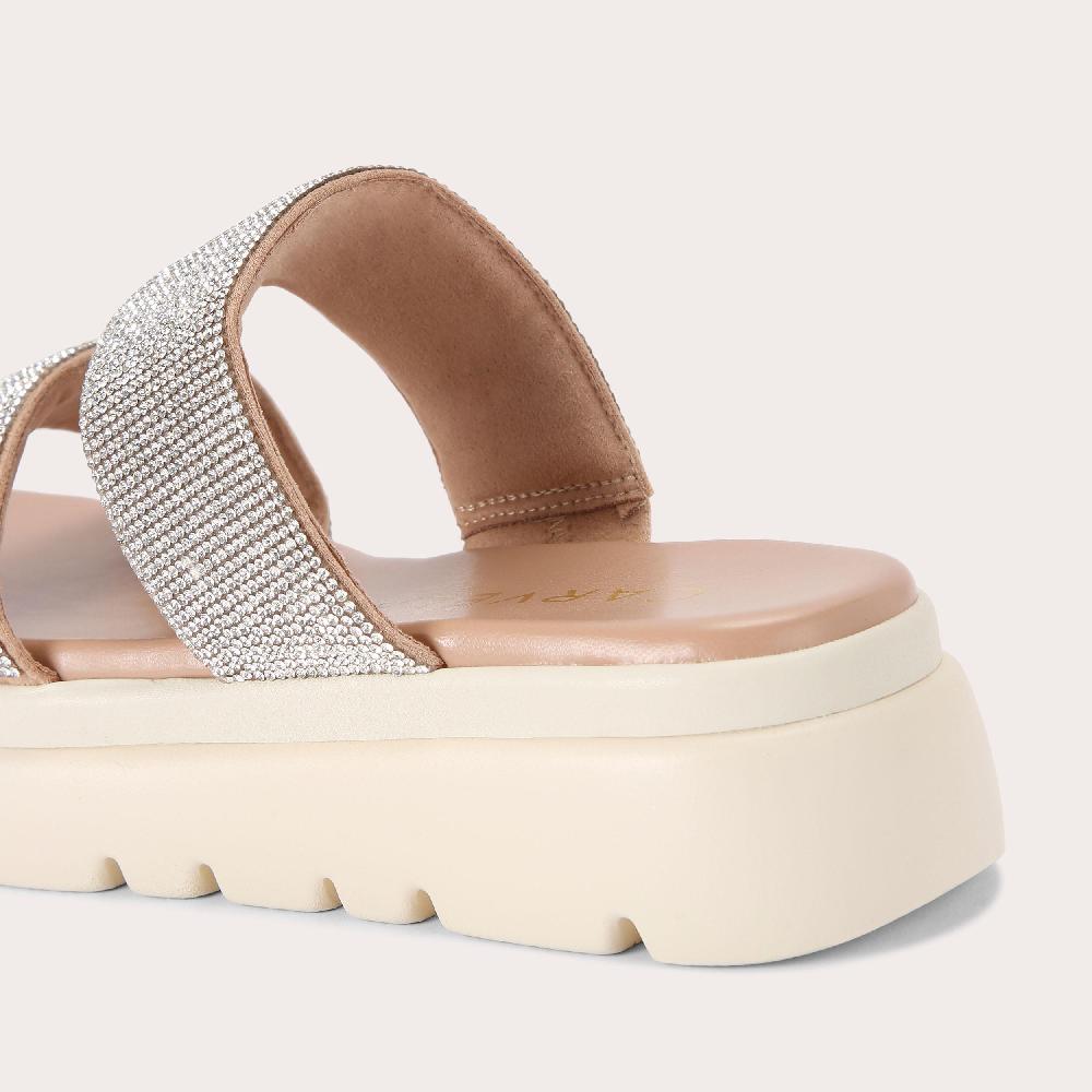 Carvela KRYPTON Crystal Slip On Sandal By CARVELA COMFORT