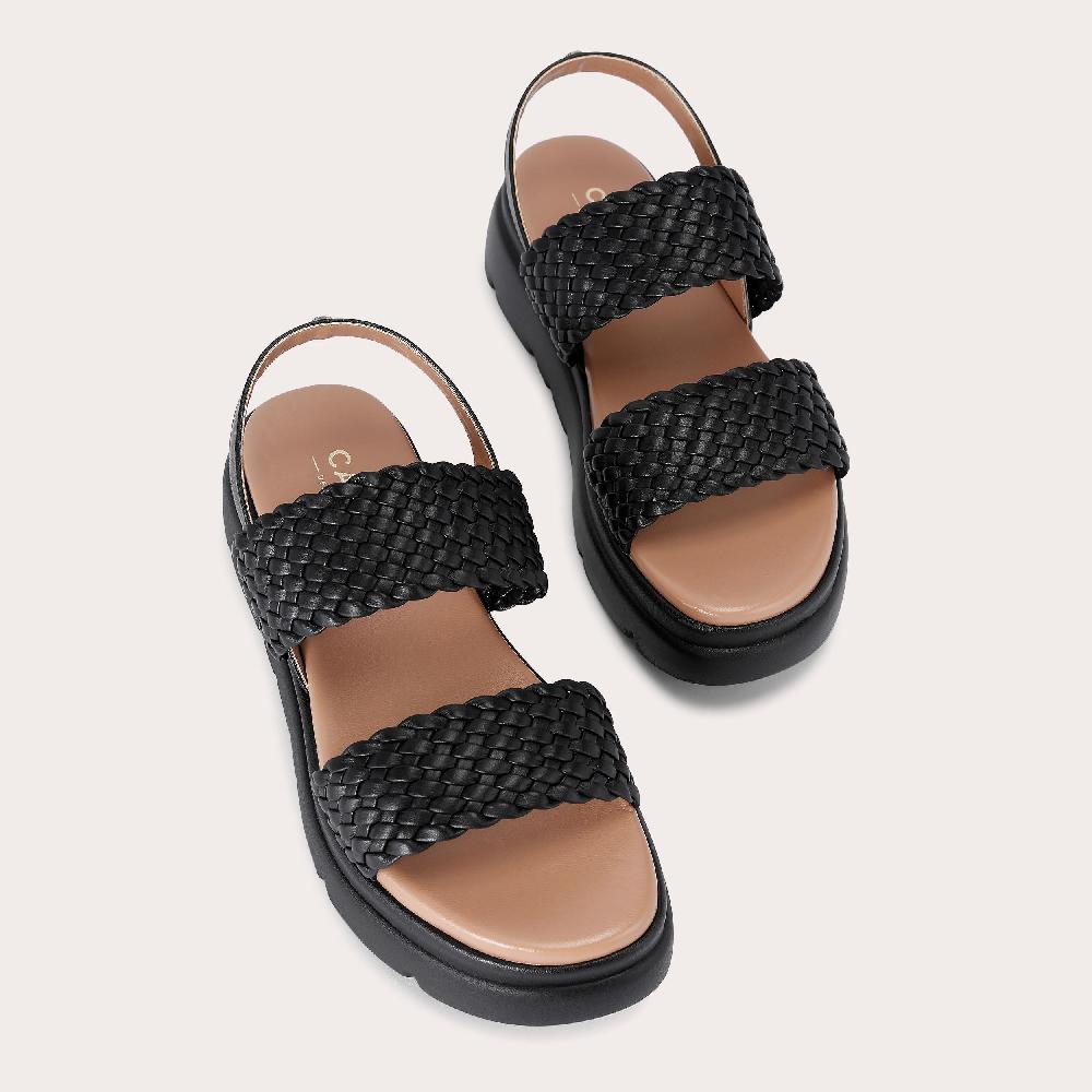 Carvela KRYPTON WEAVE Black Woven Sandal By CARVELA COMFORT