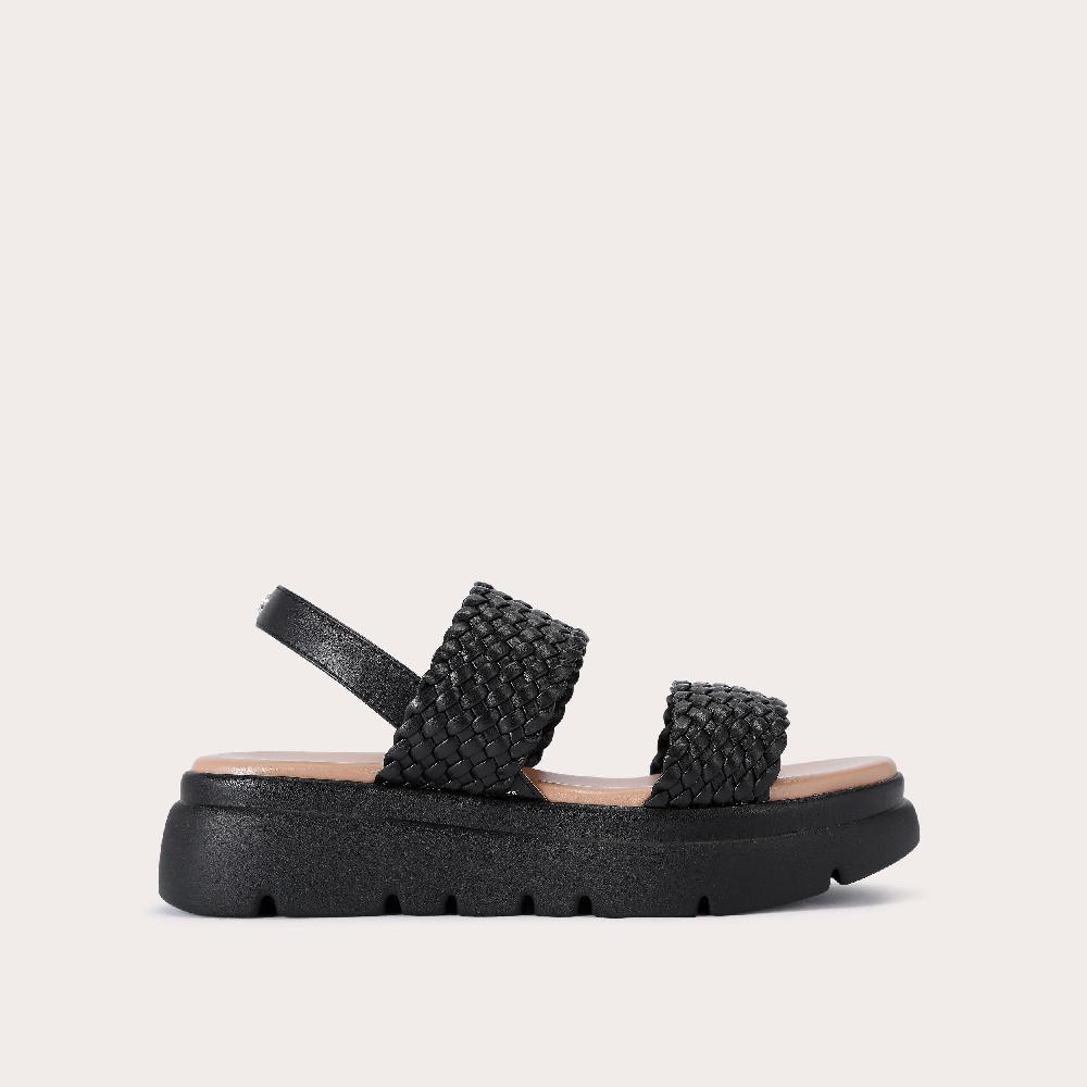 carvela KRYPTON WEAVE Black Woven Sandal by CARVELA COMFORT