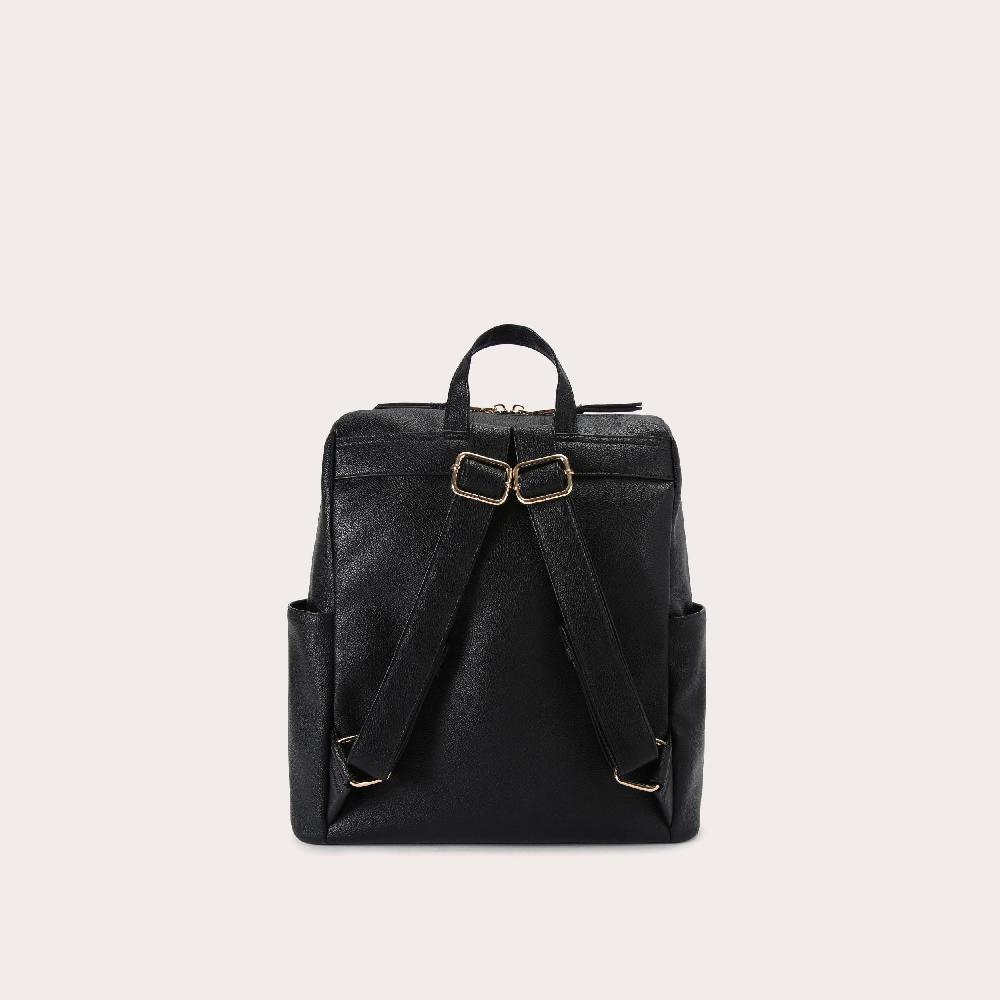 Carvela LARGE BACKPACK Black Grained Backpack By CARVELA