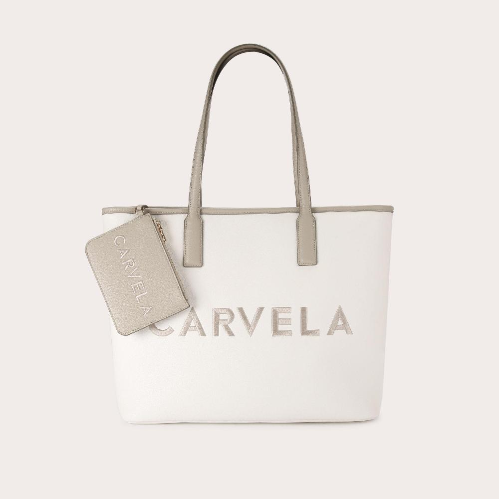 carvela LARGE FRAME SHOPPER Large Bone Tote Bag by CARVELA