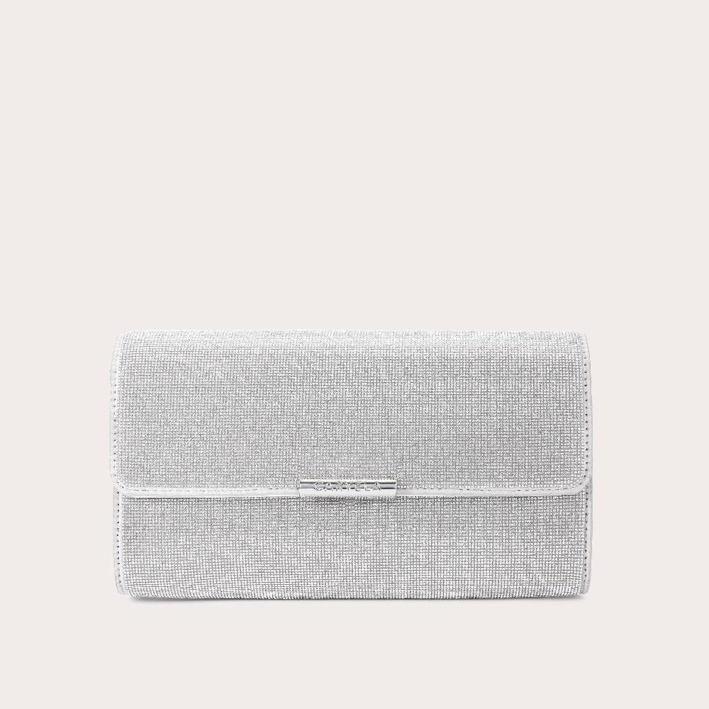 carvela LARGE GALA CLUTCH 2 Silver Clutch Bag by CARVELA