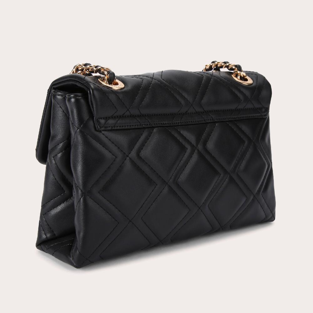 Carvela LARGE ROSA CHAIN SHOULDER Black Quilted Shoulder Bag By CARVELA