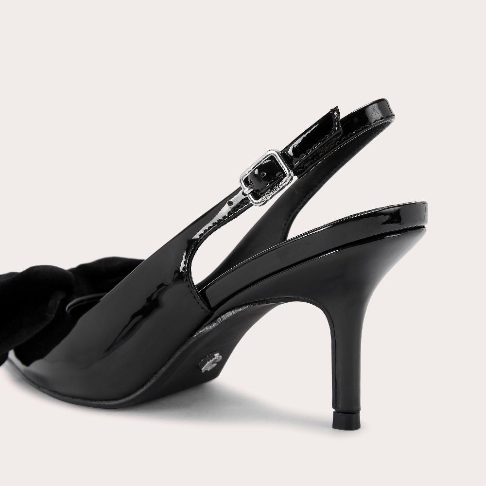 Carvela LAVISH BOW Black Velvet Bow Heel By CARVELA