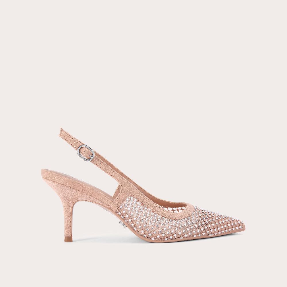 carvela LAVISH JEWEL Blush Crystal Slingback Heel by CARVELA