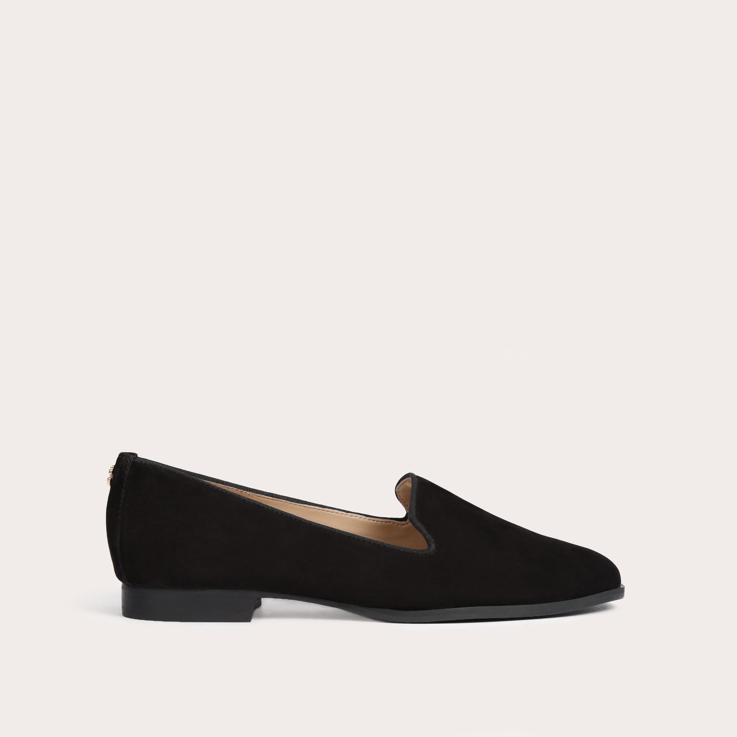 carvela LEGEND Black Suede Slip On Flat Shoes by CARVELA COMFORT