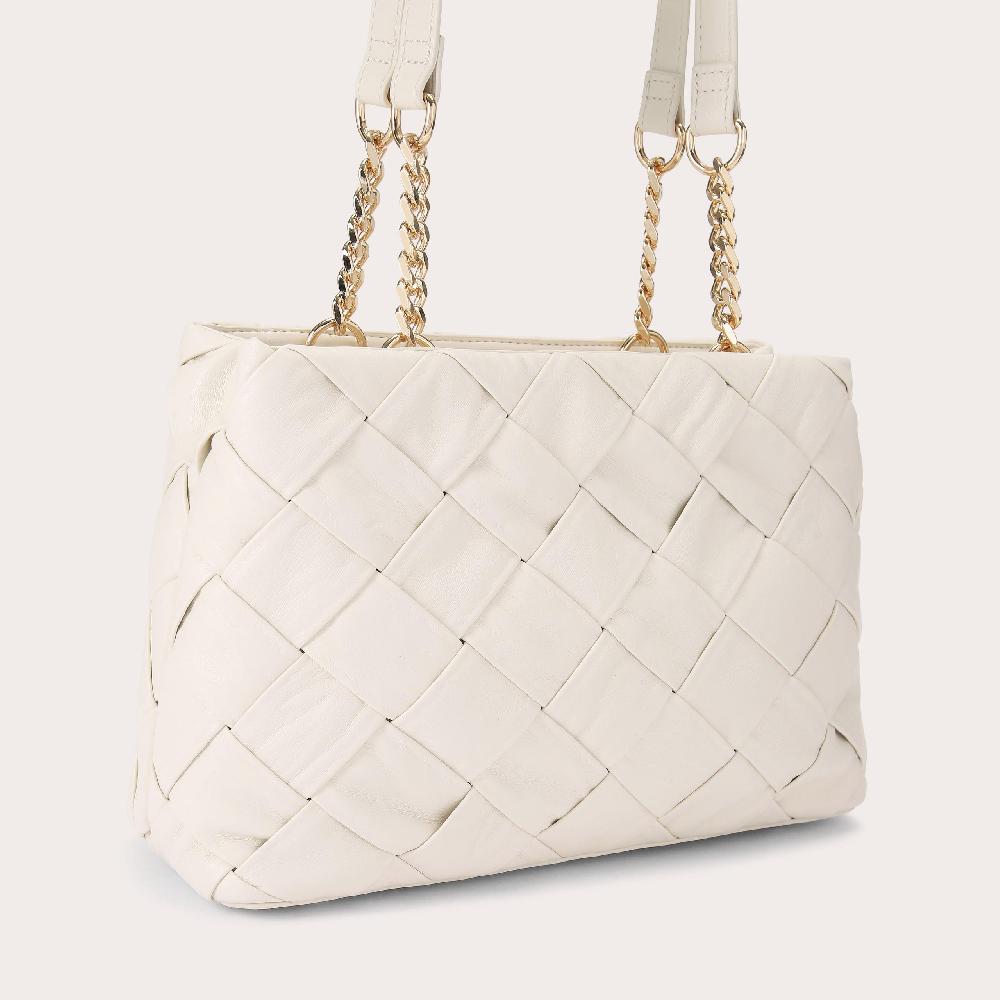 Carvela LEXI WEAVE TOTE 3 Bone Raffia Tote Bag By CARVELA