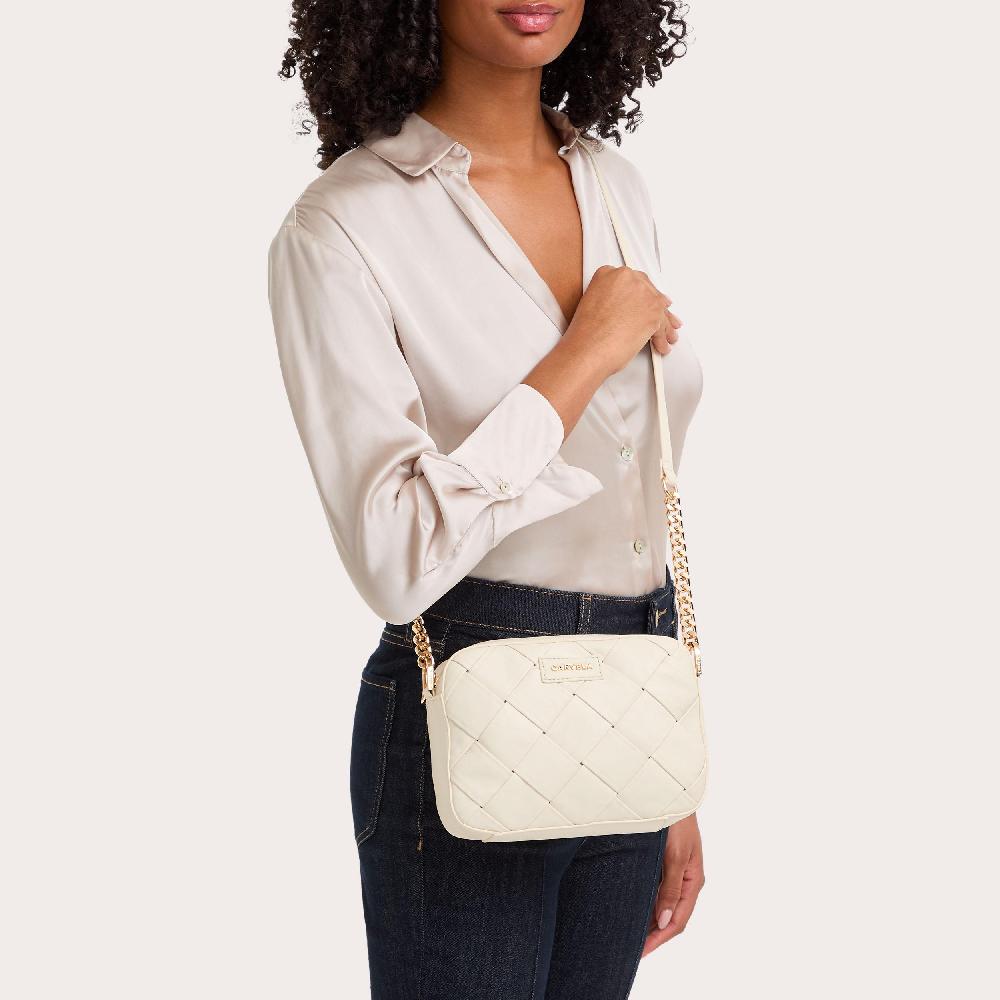 Carvela LEXI WEAVE XBODY Bone Synthetic Cross Body Bag By CARVELA
