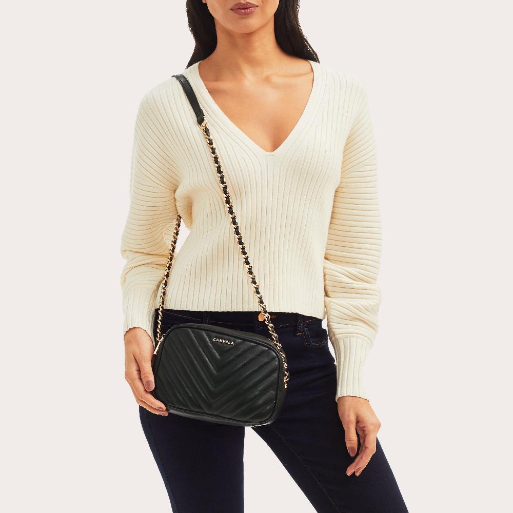 Carvela LOLA CROSS BODY Black Cross Body Bag By CARVELA
