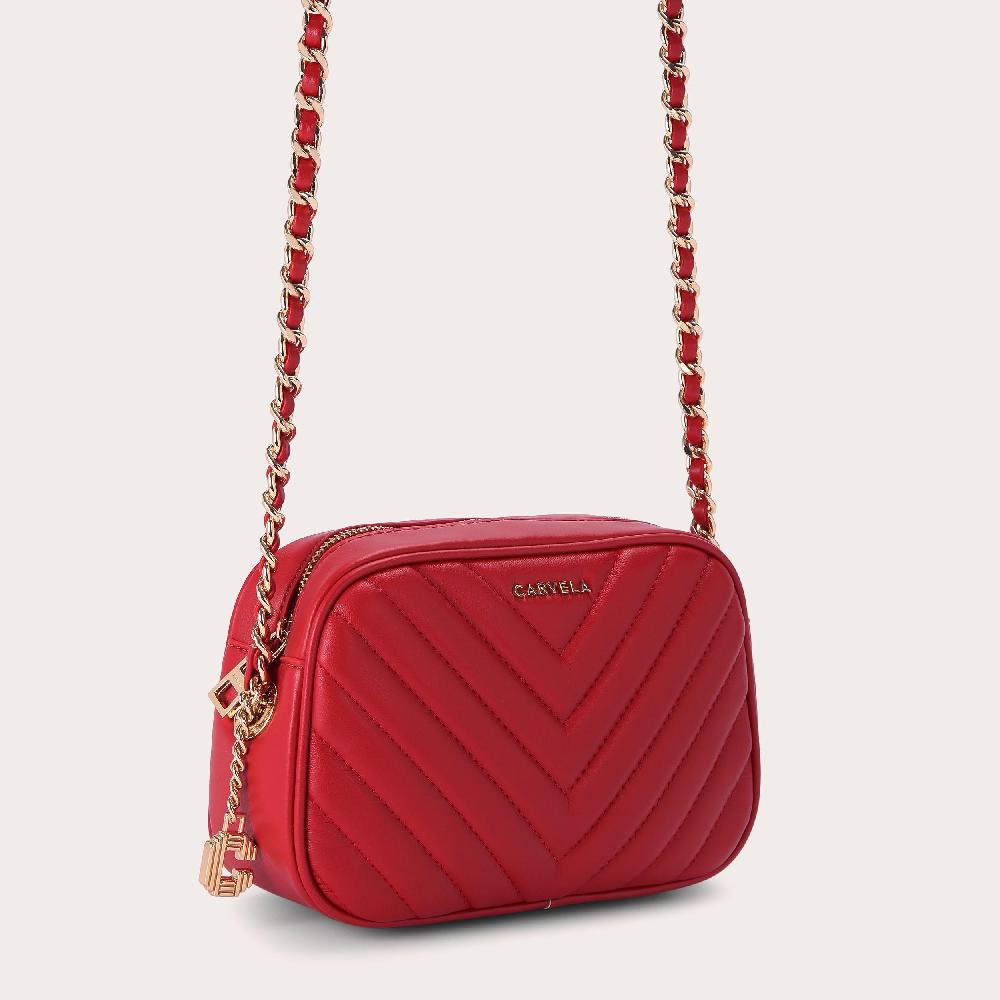 Carvela LOLA CROSS BODY Red Cross Body Bag By CARVELA