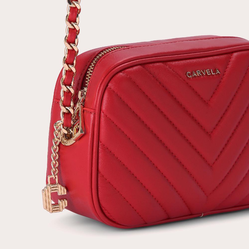 Carvela LOLA CROSS BODY Red Cross Body Bag By CARVELA