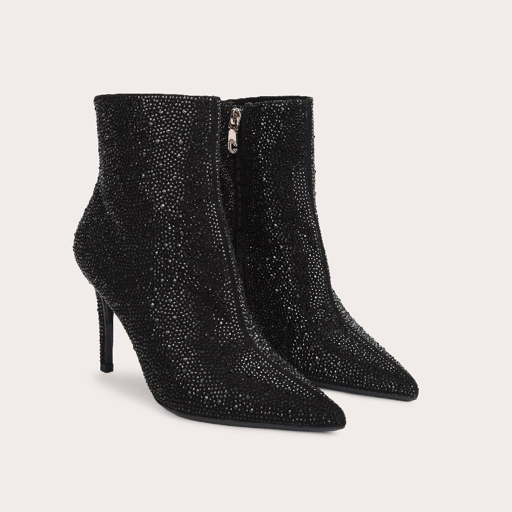 Carvela LOVEBIRD BOOTIE Black Jewel Embellished Heeled Boot By CARVELA