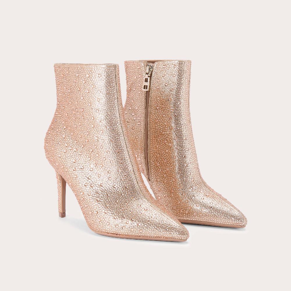 Carvela LOVEBIRD BOOTIE Gold Crystal Ankle Boot By CARVELA