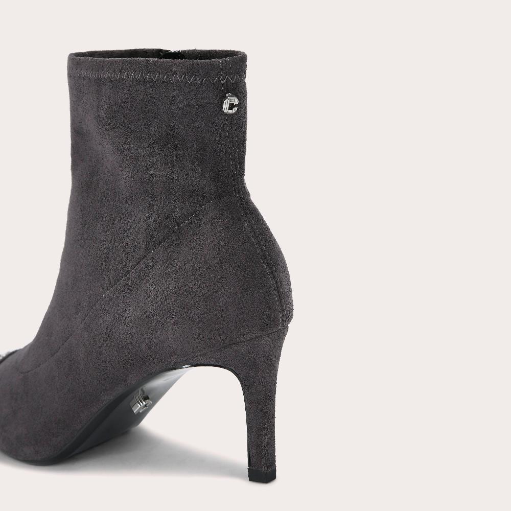 Carvela LOVEBIRD TOECAP Grey Microsuede Ankle Boot By CARVELA