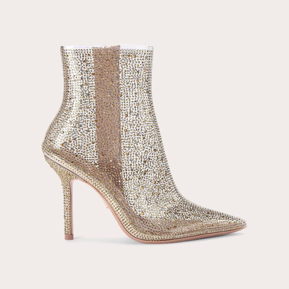 carvela LOVEBIRD VINYL ANKLE Clear Crystal Ankle Boot by CARVELA