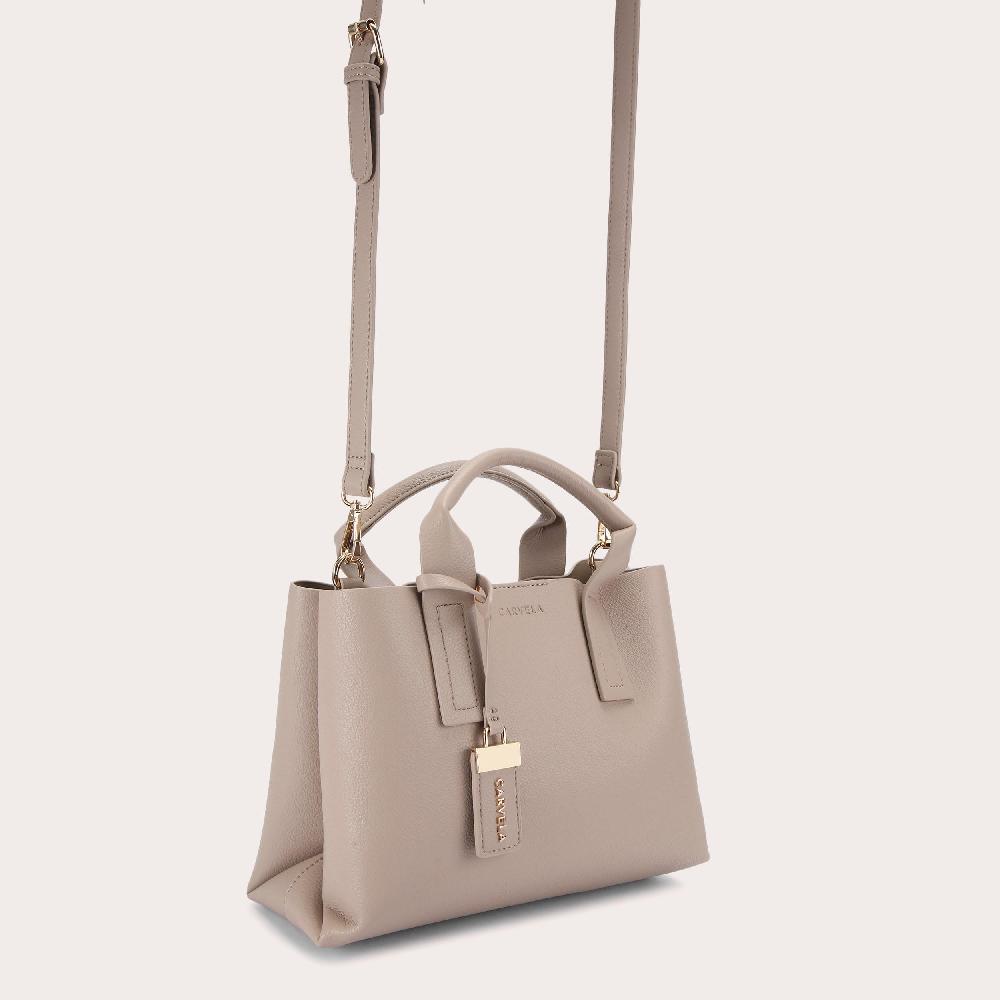 Carvela LUNA MINI TOTE Taupe Synthetic Tote Bag By CARVELA