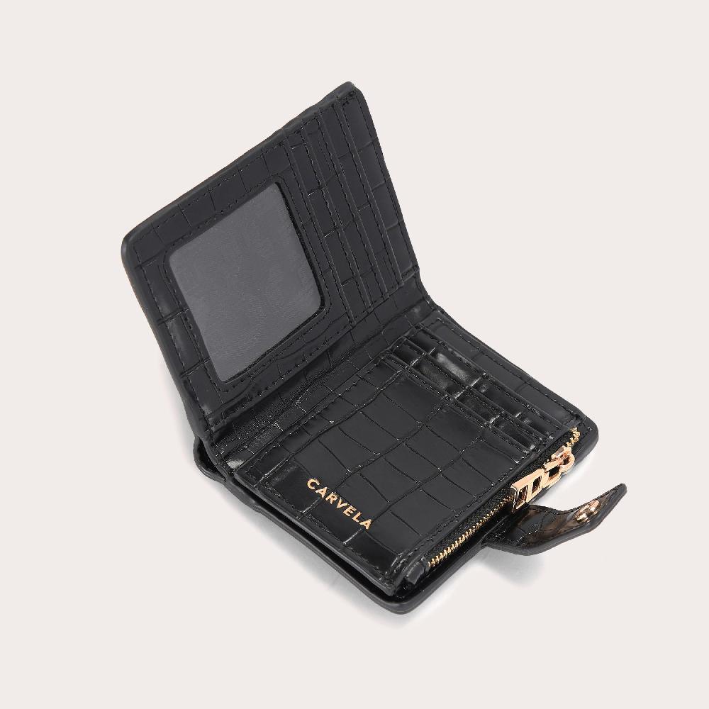 Carvela MANDY PURSE Black Croc Embossed Purse By CARVELA