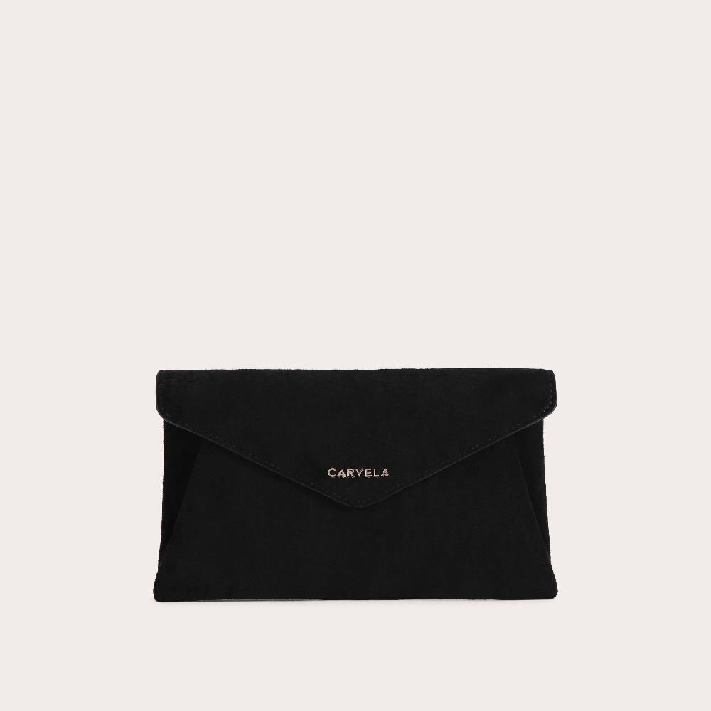 carvela MEGAN ENVELOPE CLUTCH Black Clutch Bag by CARVELA