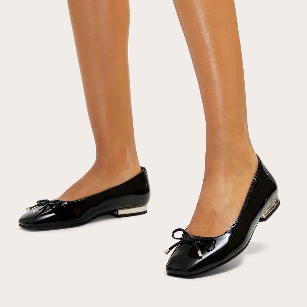 Carvela MELANIE BALLERINA Black Patent Slip On Ballerina Flat By CARVELA