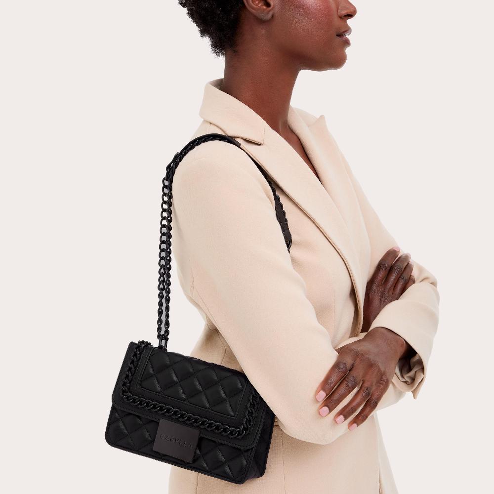 Carvela MINI BAILEY DRENCH Black Drench Cross Body Bag By CARVELA