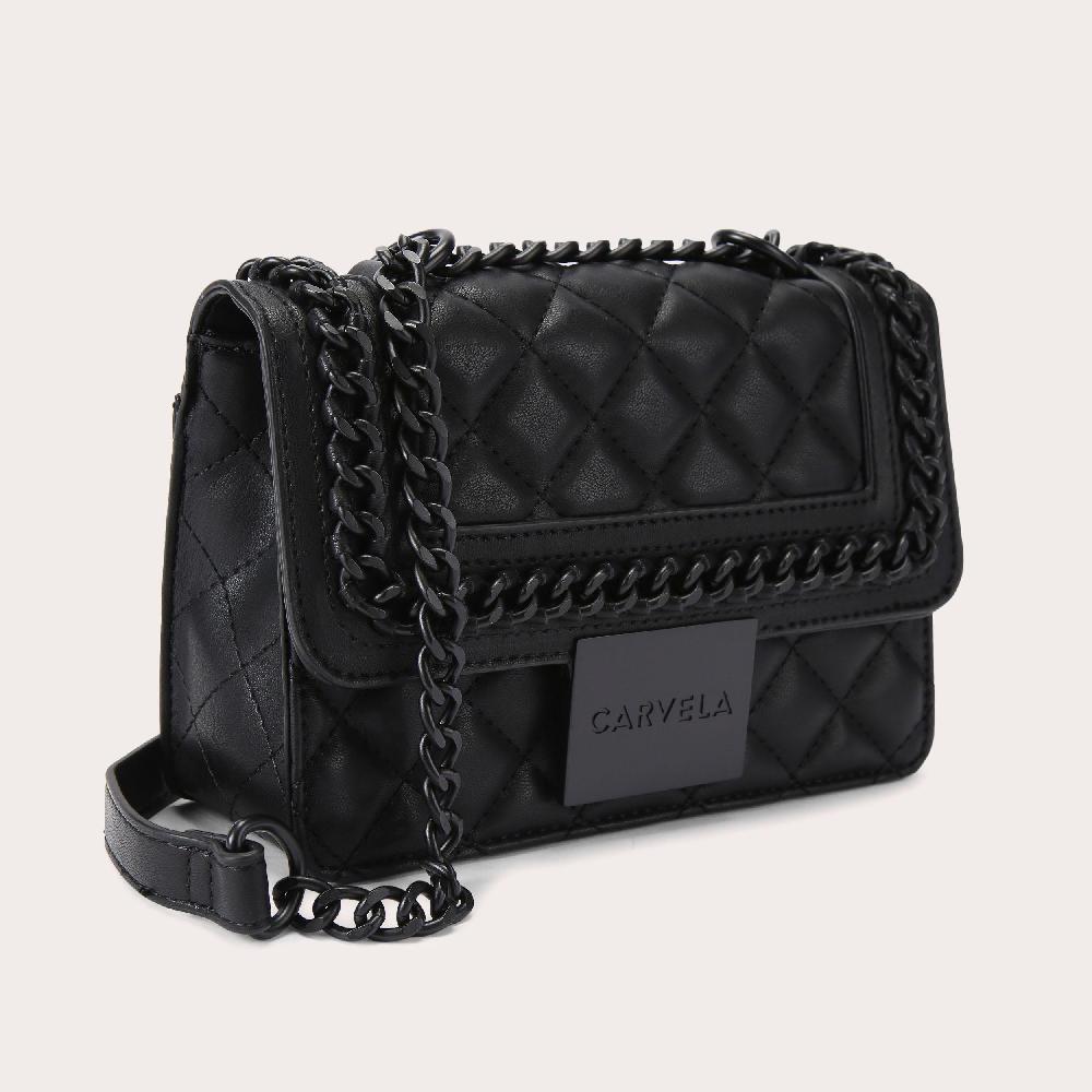 Carvela MINI BAILEY DRENCH Black Drench Cross Body Bag By CARVELA