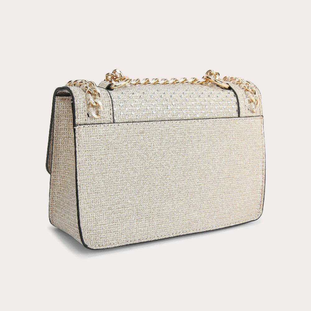 Carvela MINI BAILEY X BODY Gold Embellished Cross Body Bag By CARVELA