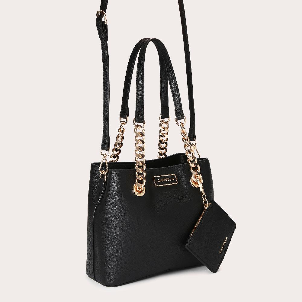 Carvela MINI CAMMIE 3 Black Mini Tote Bag By CARVELA